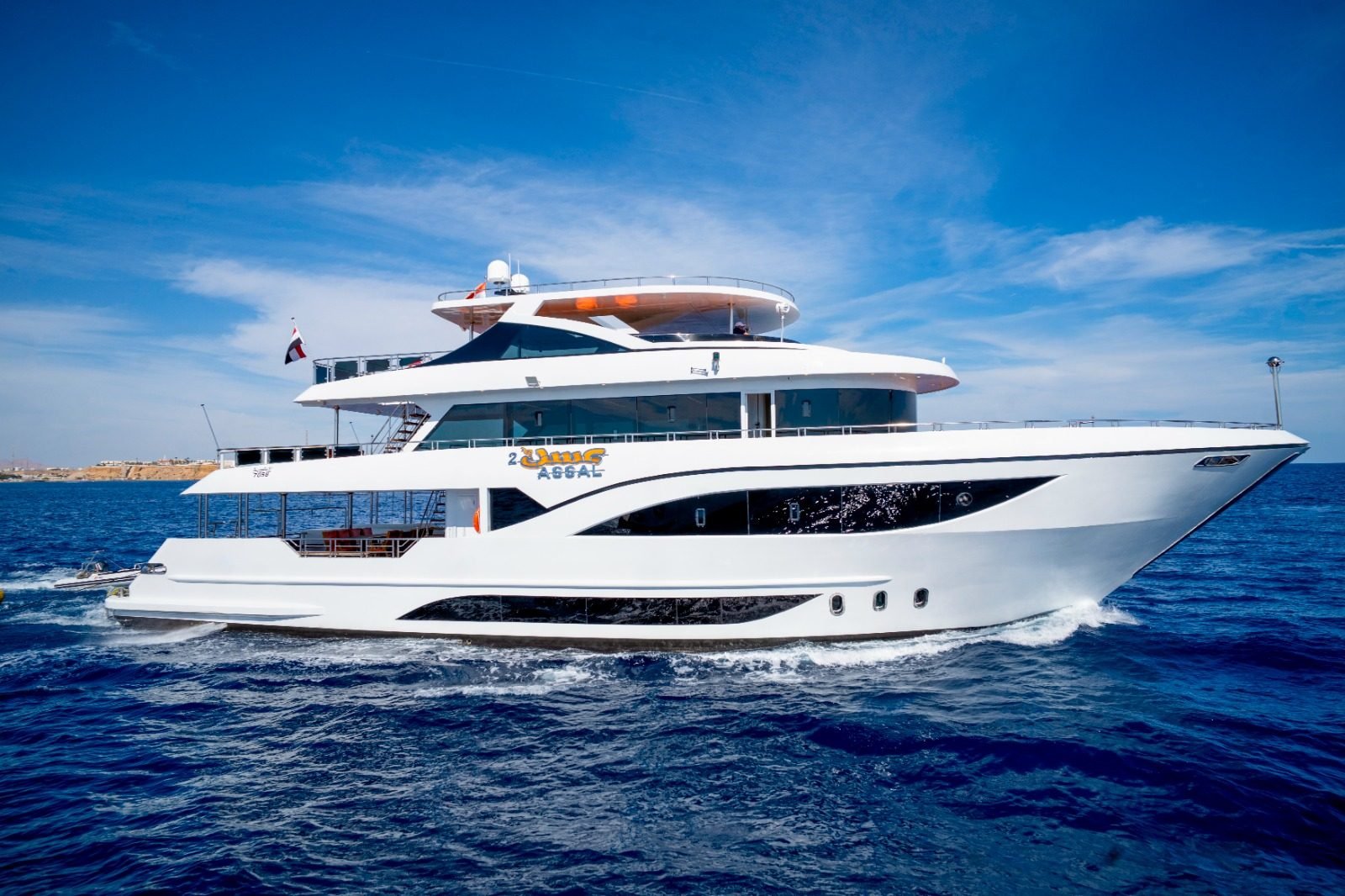 Assal 2 yacht cruising the Red Sea off Sharm El Sheikh